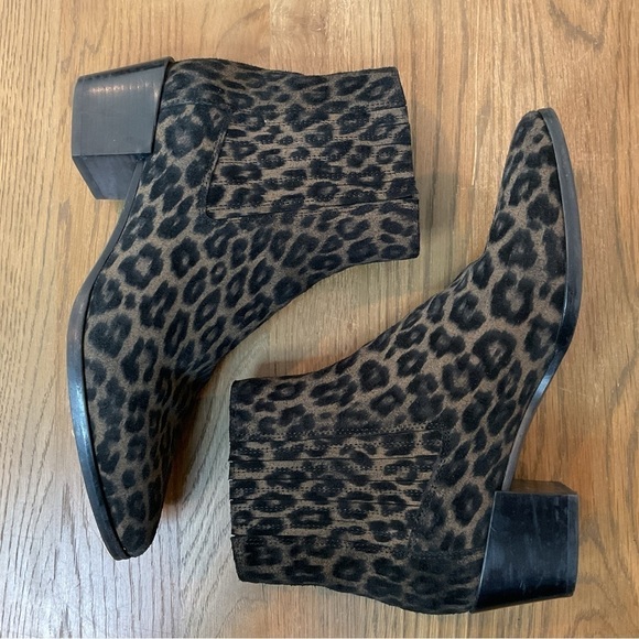 Rag & Bone Rover Cheetah Suede Ankle Boots 39.5 EUC - Picture 3 of 11
